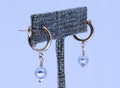 Amalfi Hoops | Silver Akoya Pearl Earrings